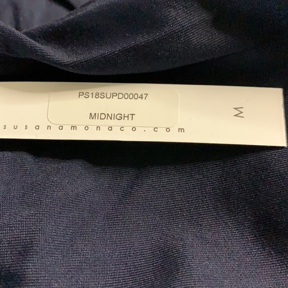 Revolve Susana Monaco Wrap Dress Midnight Sz. Med. - Picture 12 of 14